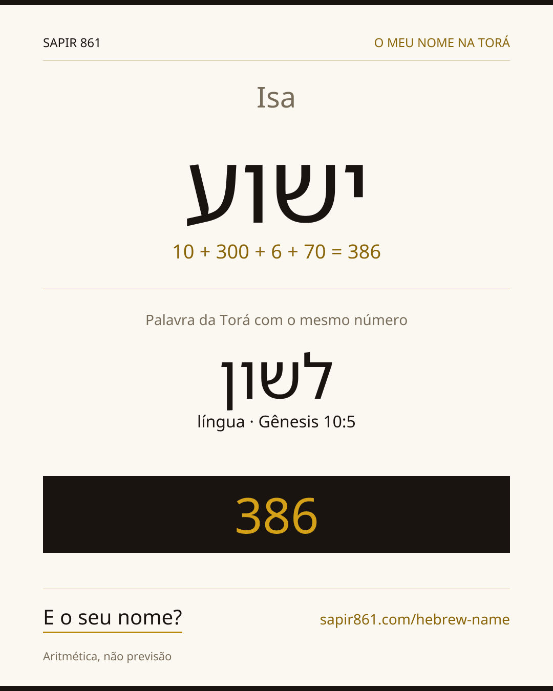 Isa — ישוע