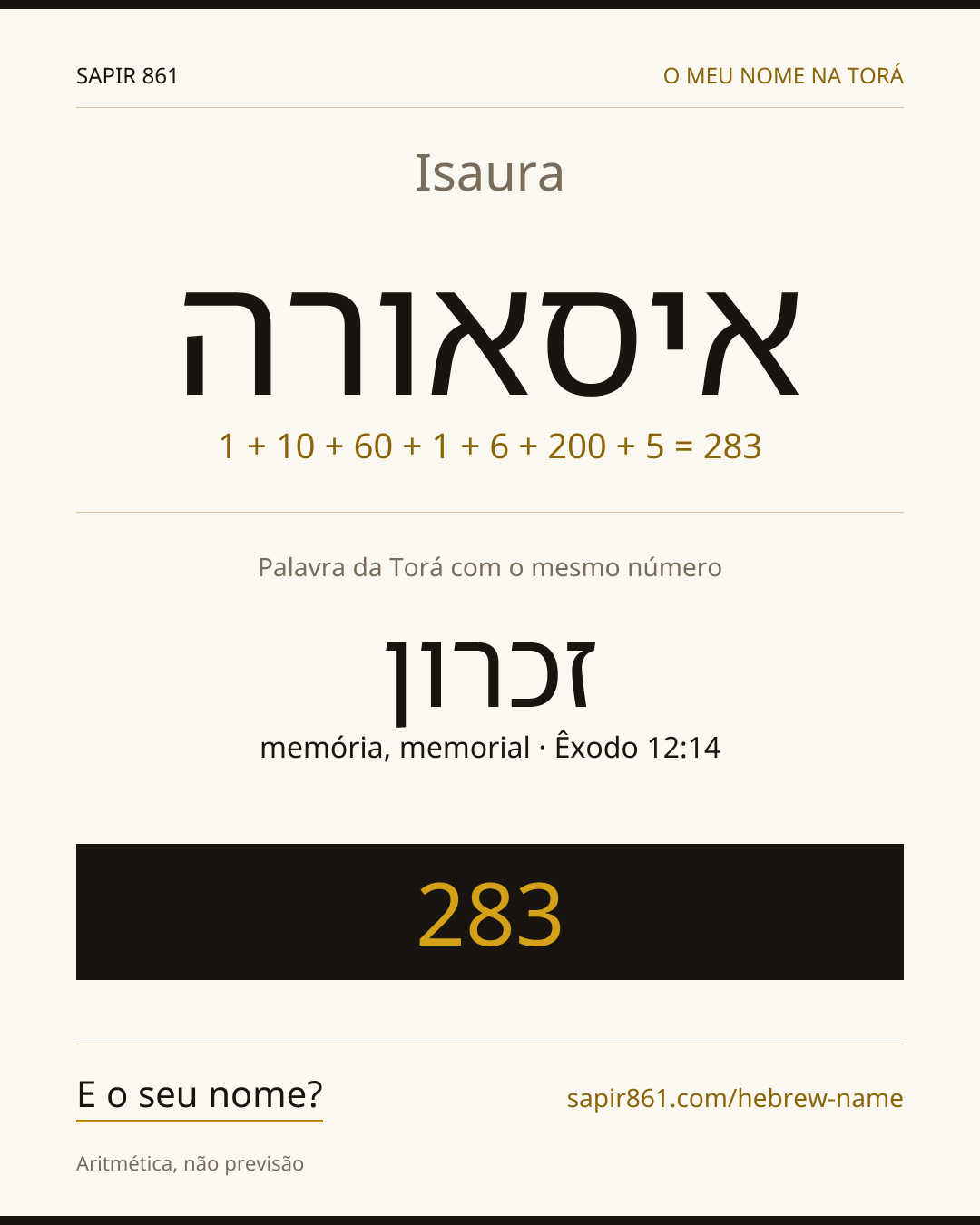Isaura — איסאורה