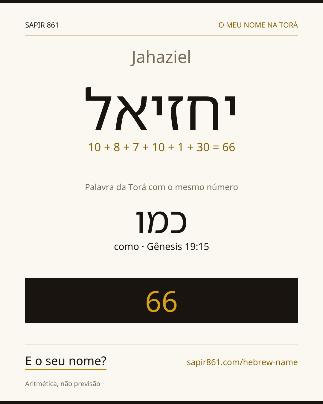 Jahaziel — יחזיאל