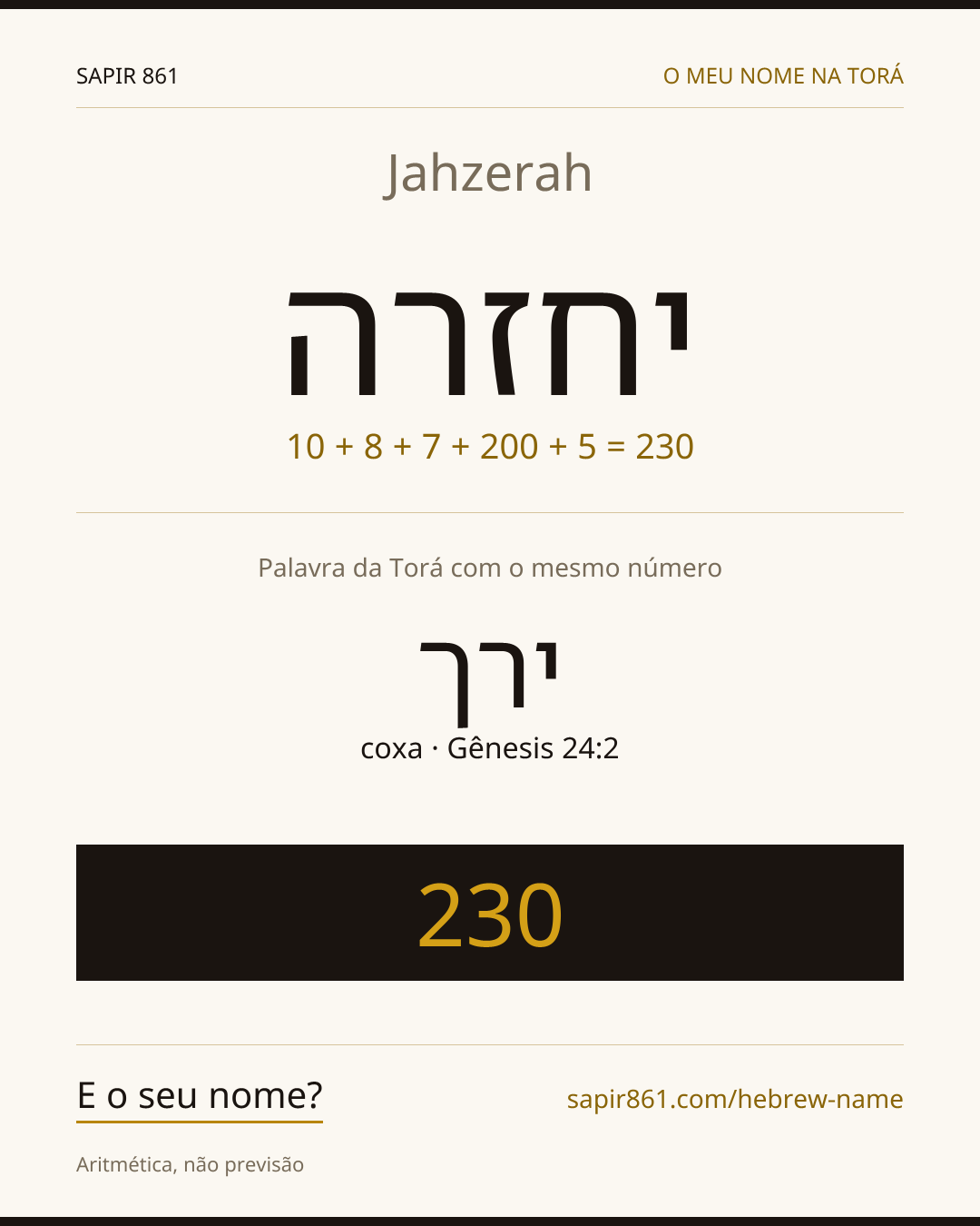 Jahzerah — יחזרה