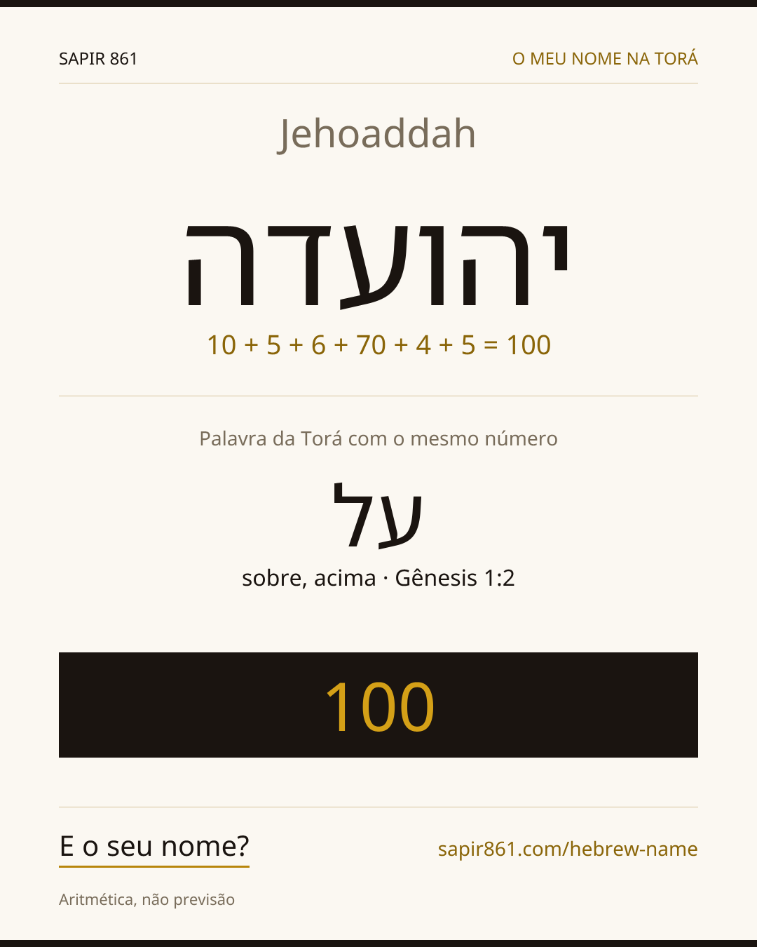 Jehoaddah — יהועדה