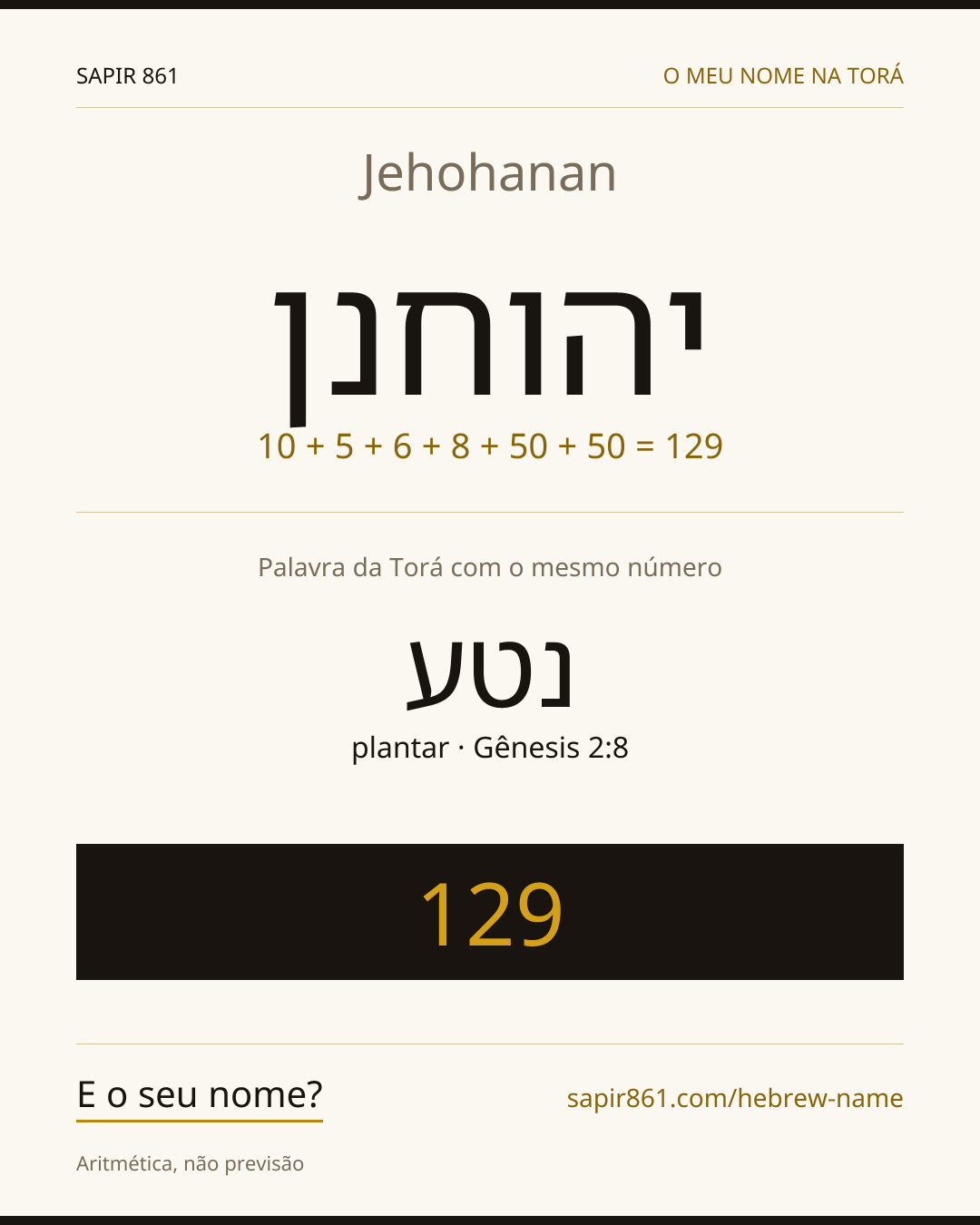 Jehohanan — יהוחנן