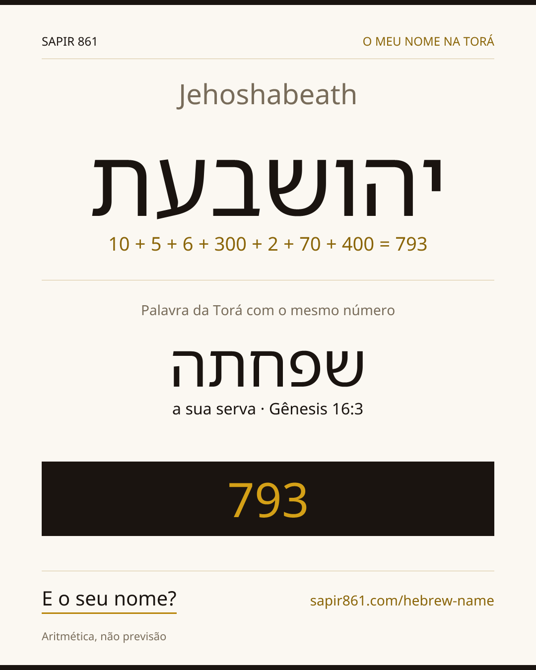 Jehoshabeath — יהושבעת