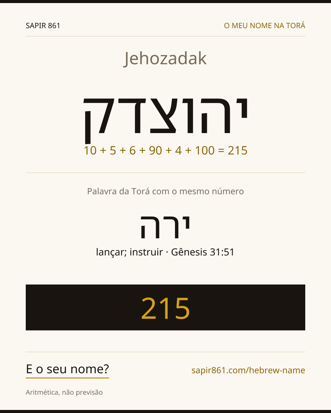 Jehozadak — יהוצדק