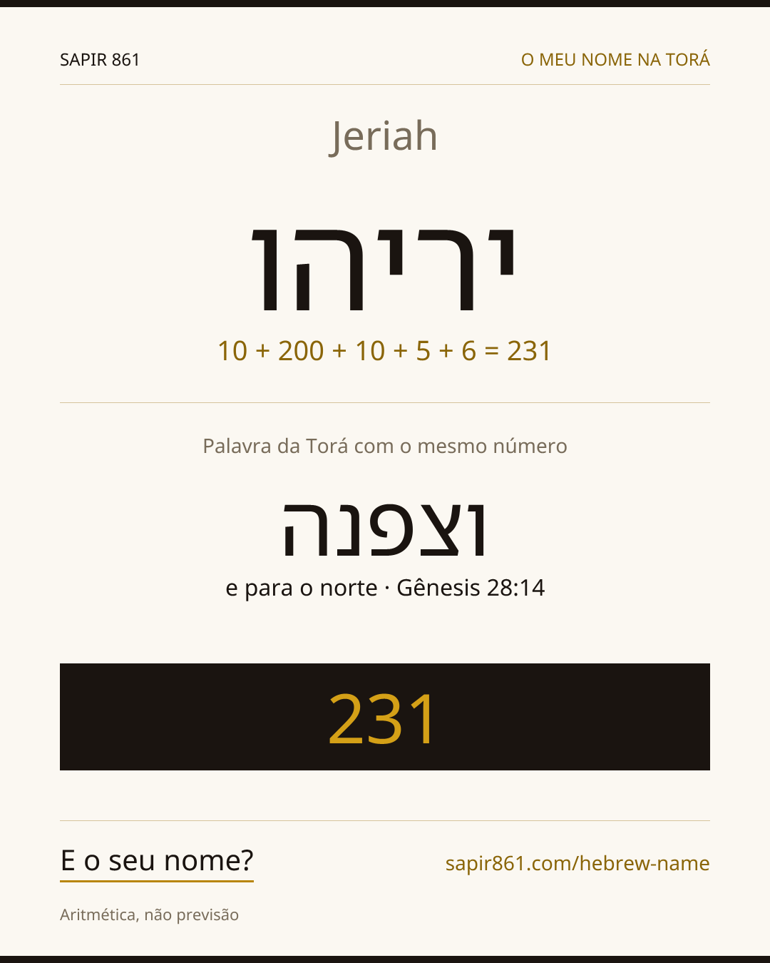 Jeriah — יריהו
