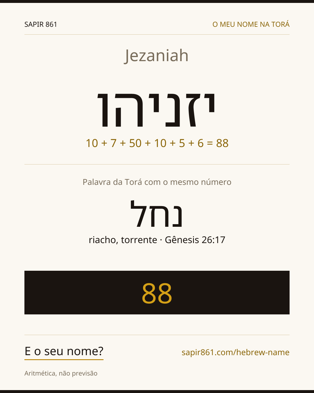 Jezaniah — יזניהו