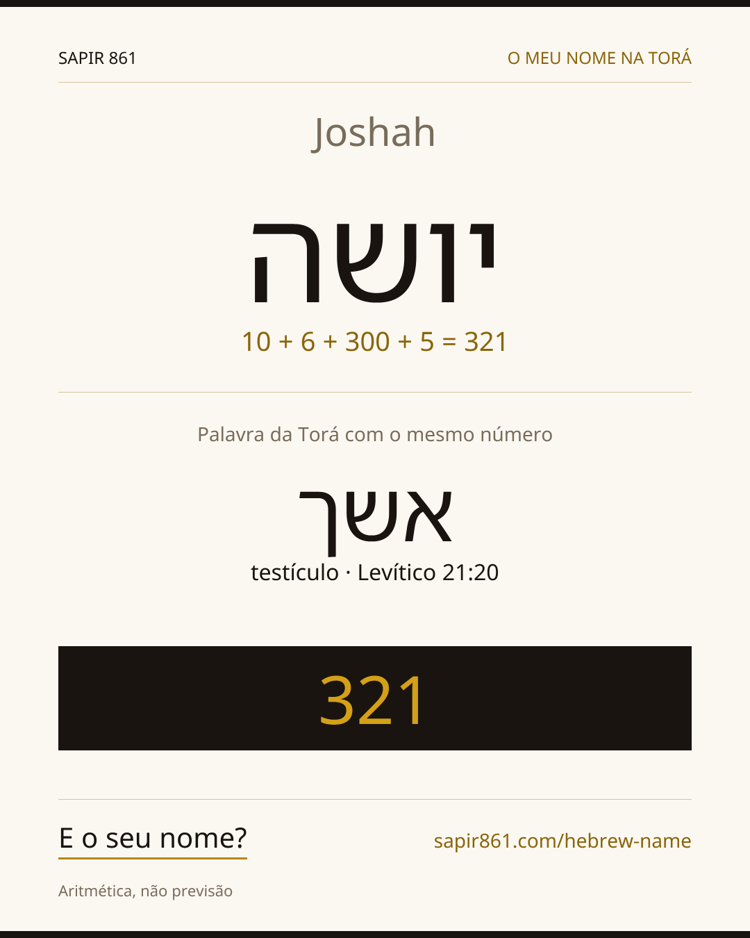 Joshah — יושה