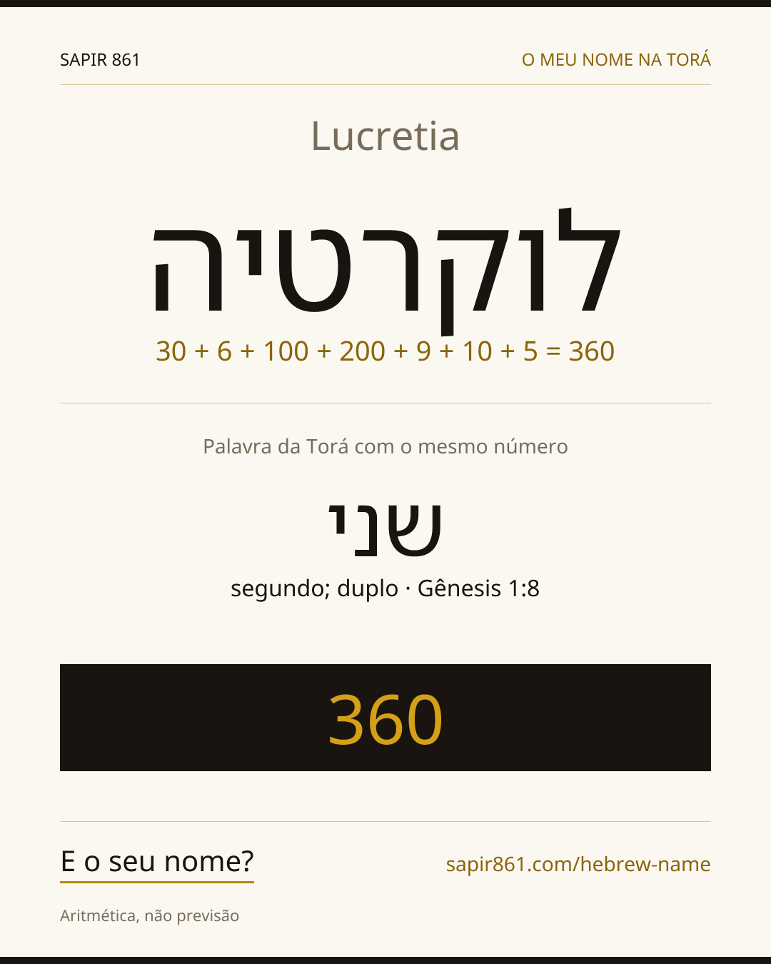 Lucretia — לוקרטיה