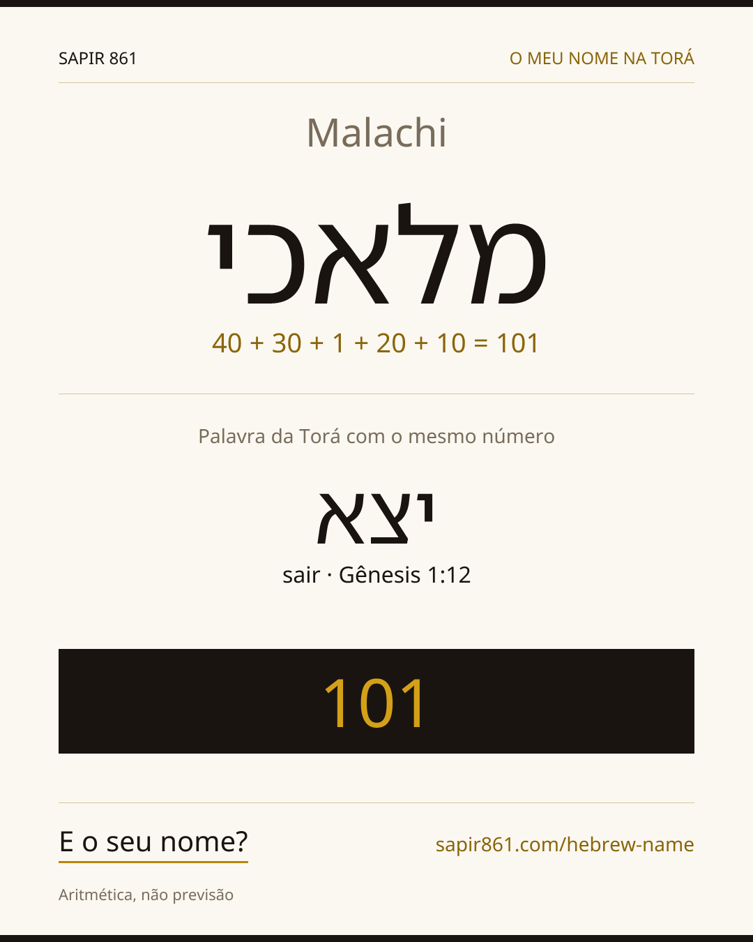 Malachi — מלאכי