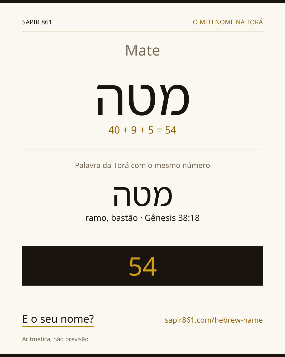 Mate — מטה