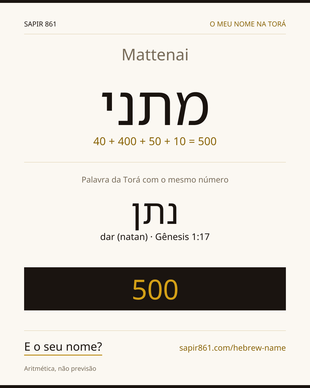 Mattenai — מתני