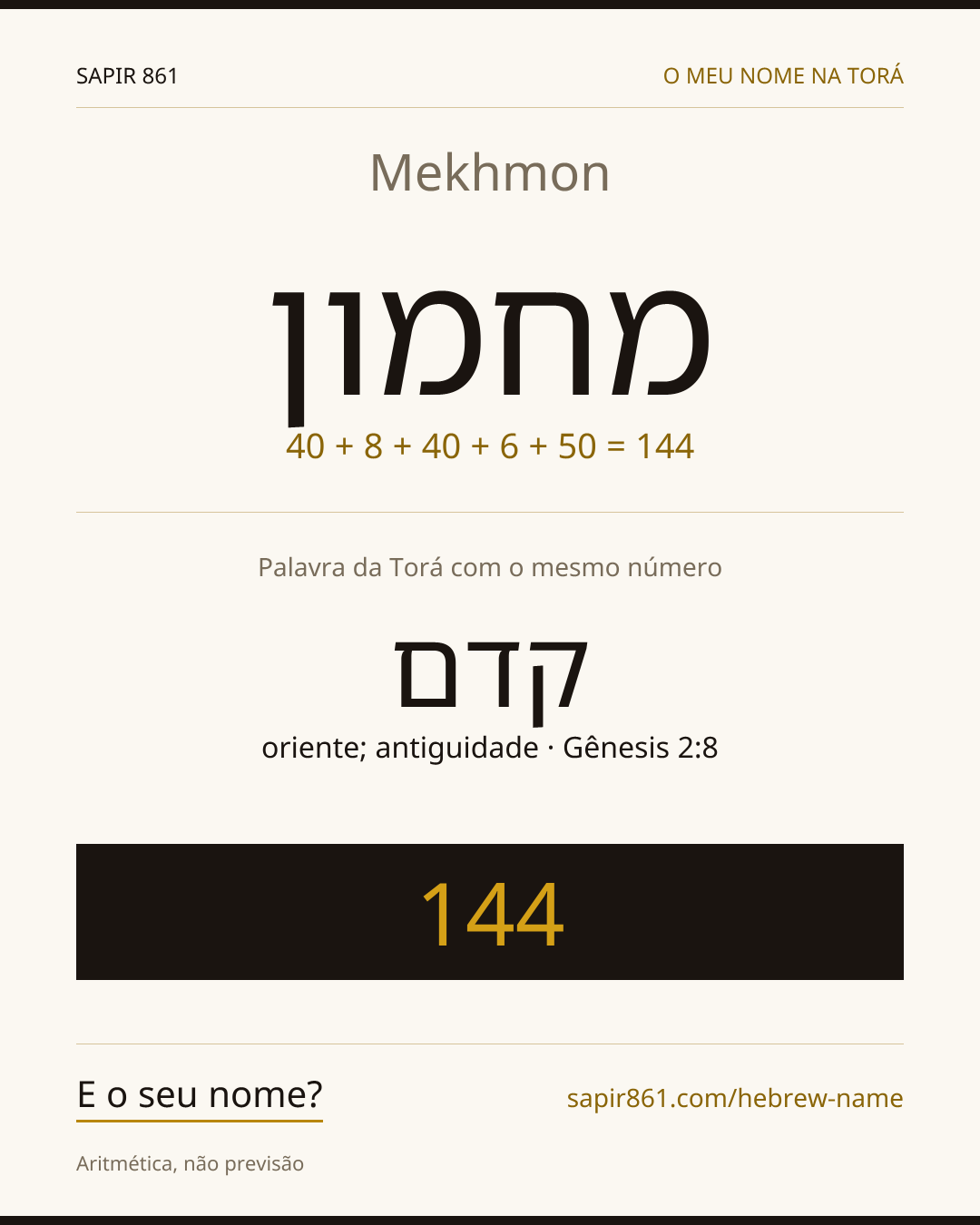 Mekhmon — מחמון