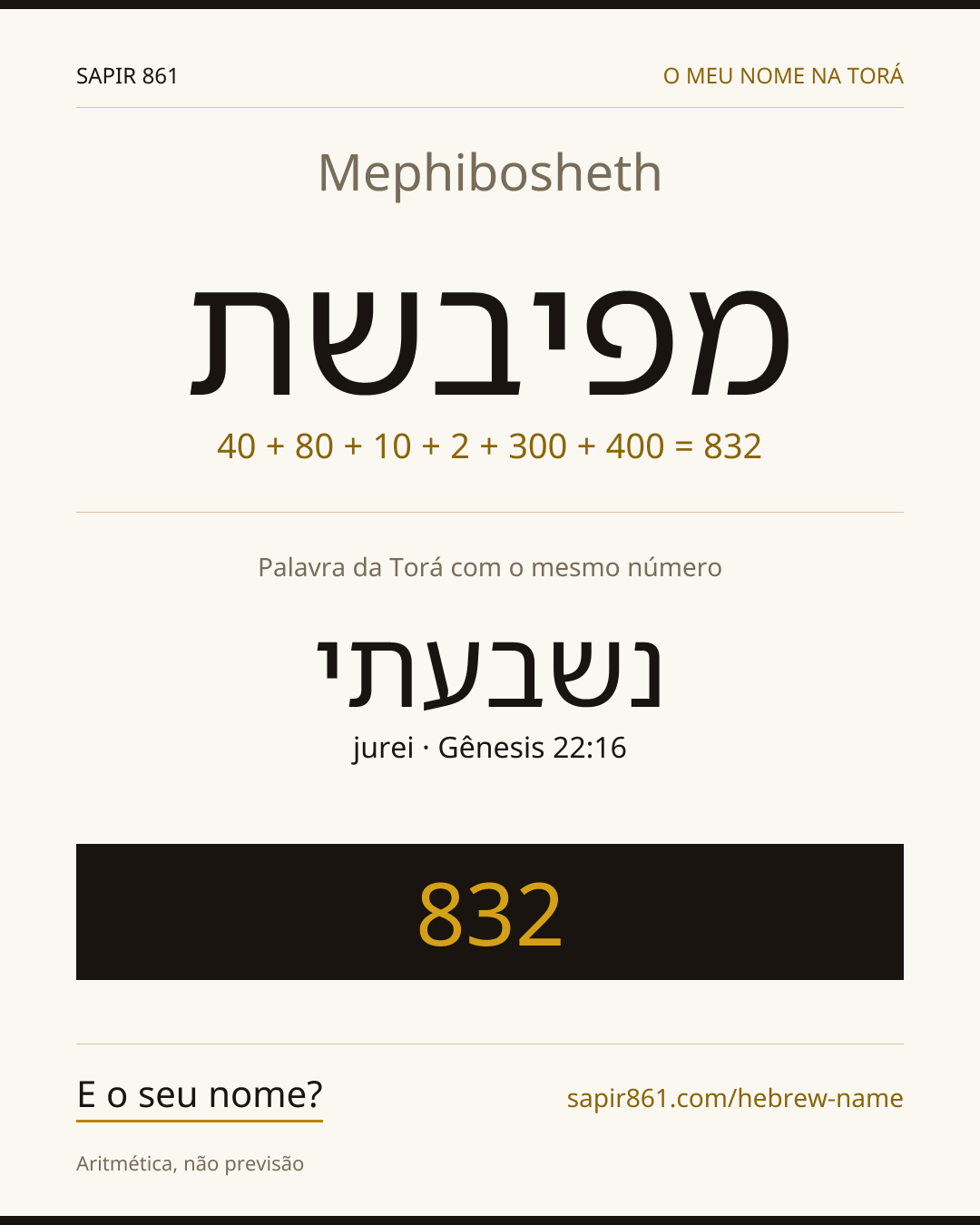 Mephibosheth — מפיבשת