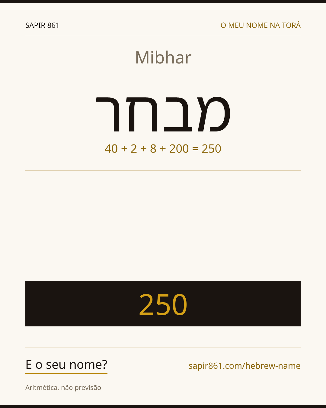 Mibhar — מבחר
