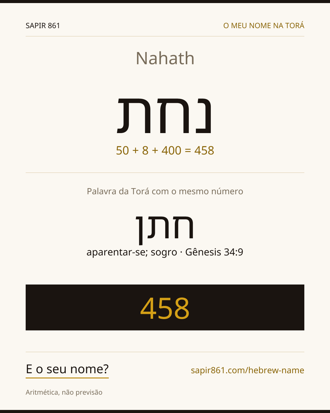 Nahath — נחת