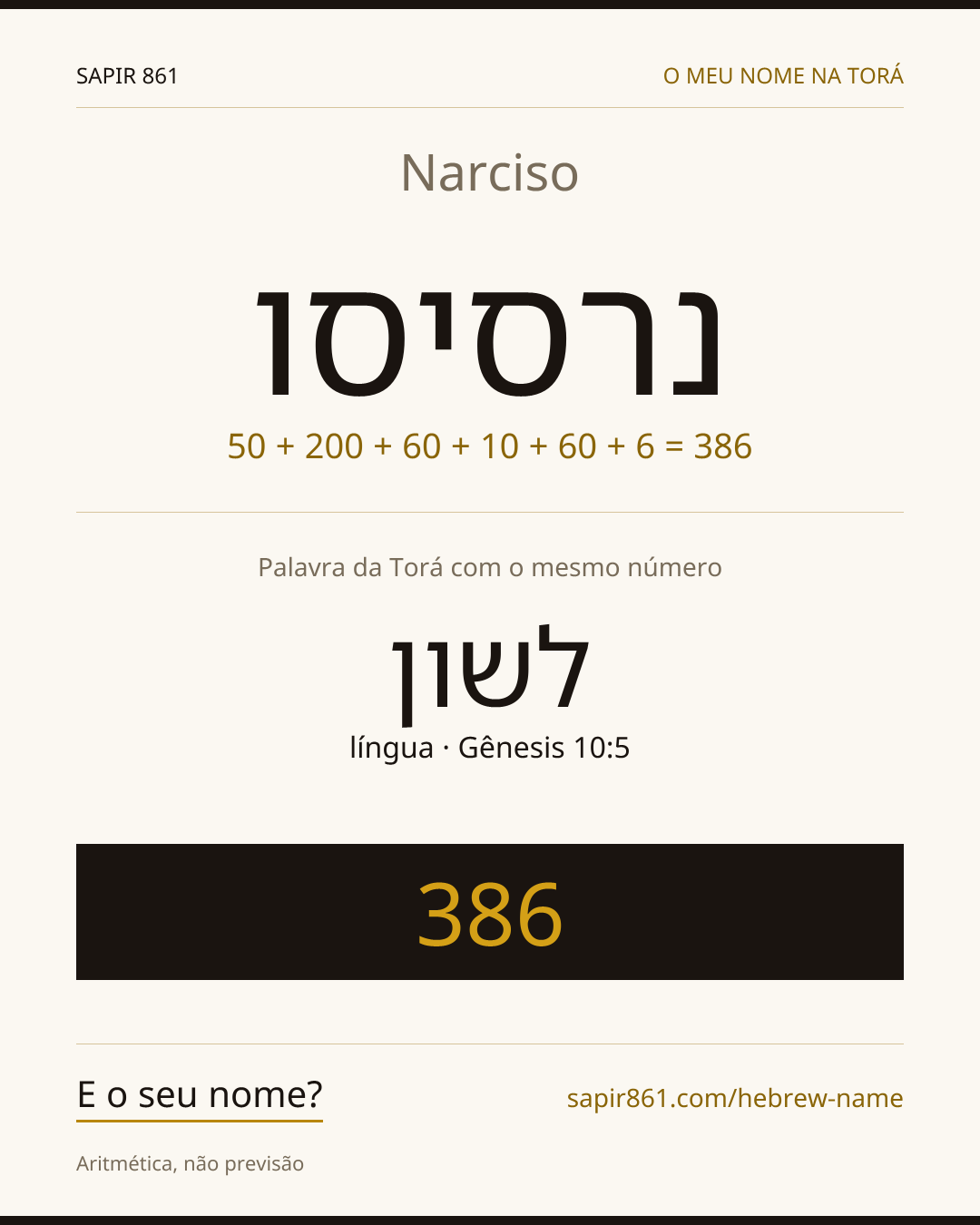 Narciso — נרסיסו