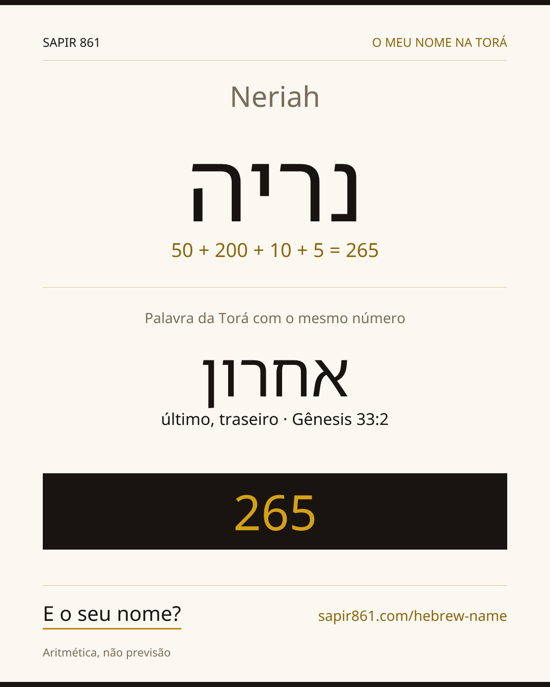 Neriah — נריה