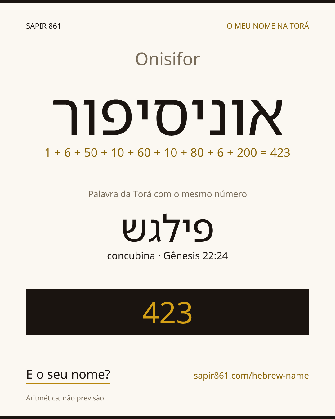 Onisifor — אוניסיפור