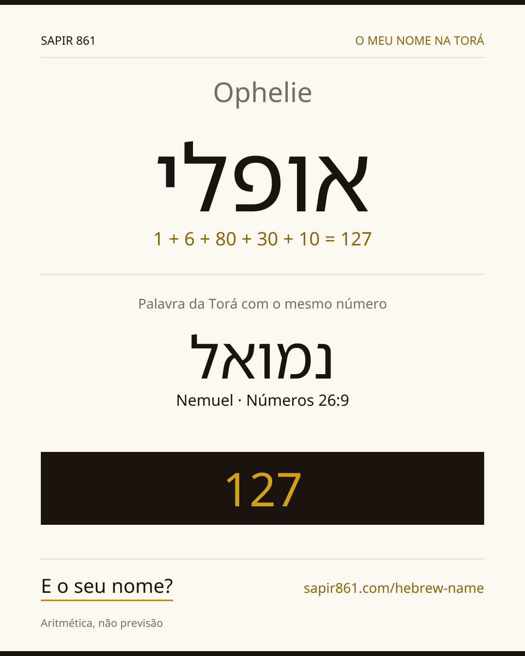 Ophelie — אופלי