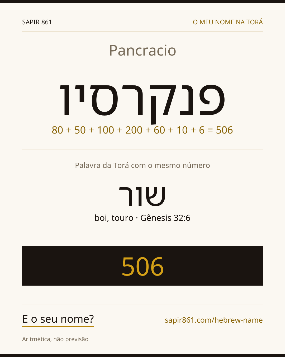 Pancracio — פנקרסיו