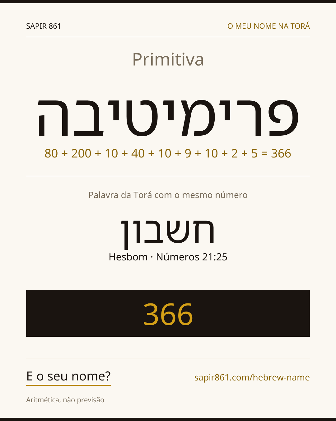 Primitiva — פרימיטיבה