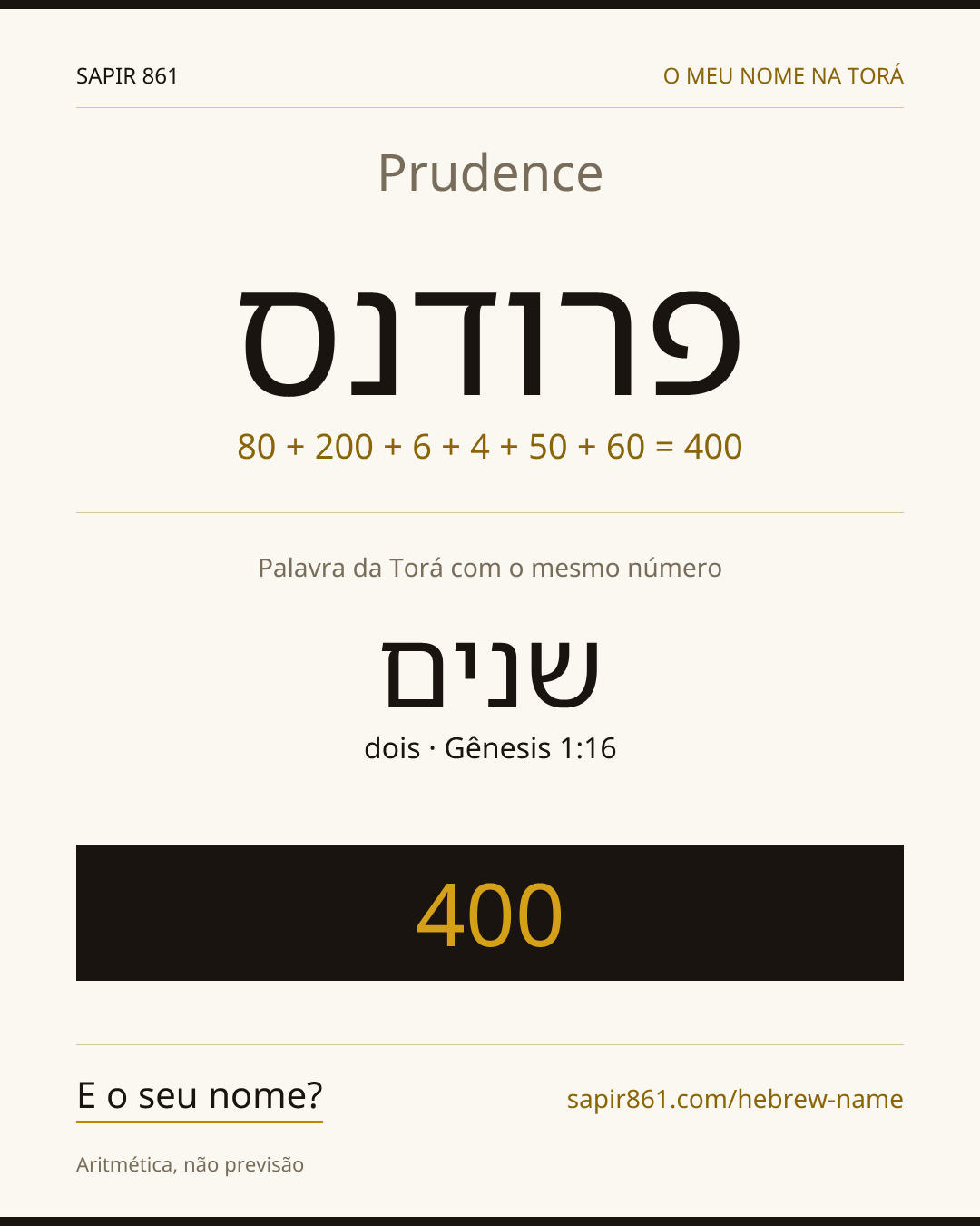 Prudence — פרודנס
