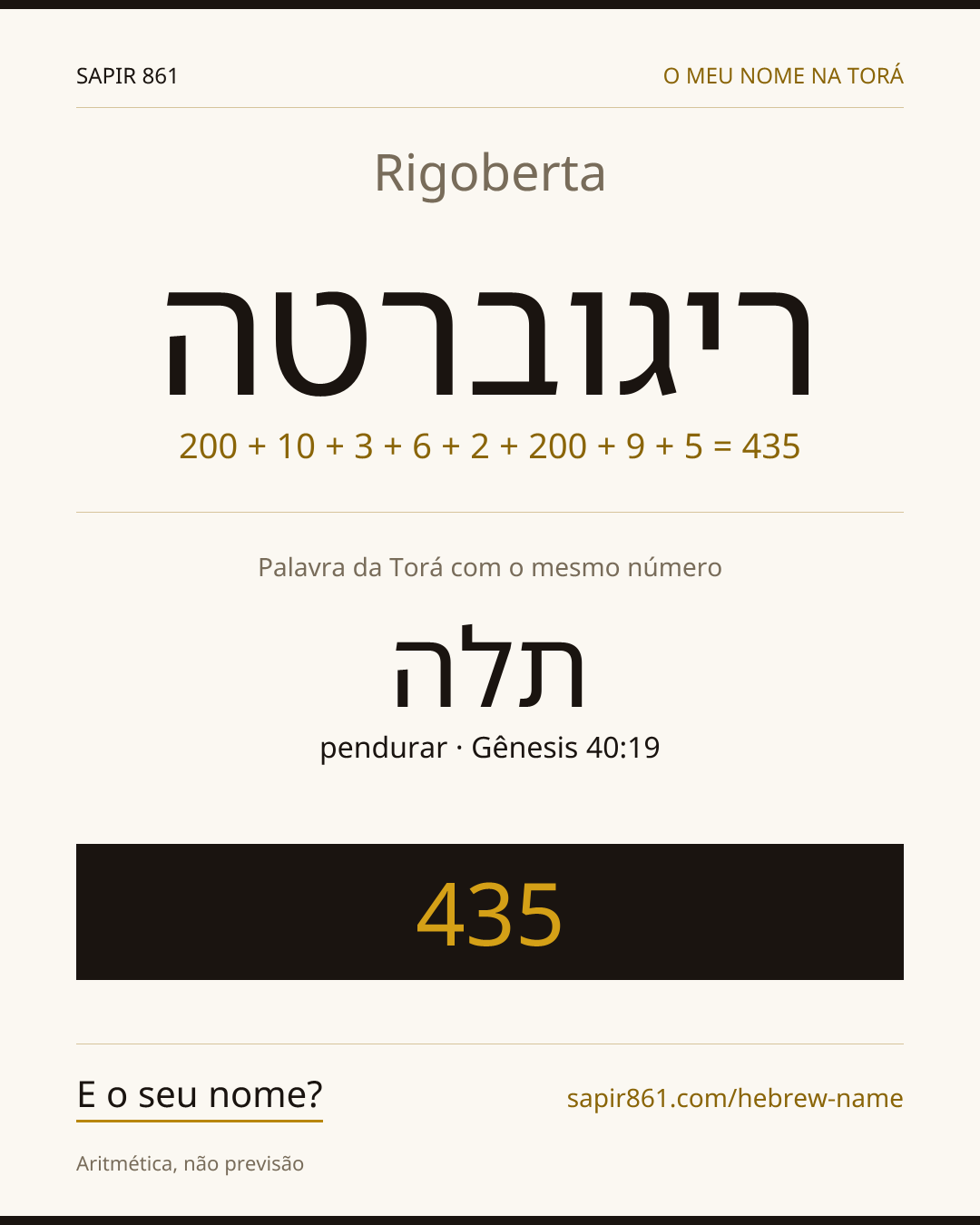 Rigoberta — ריגוברטה