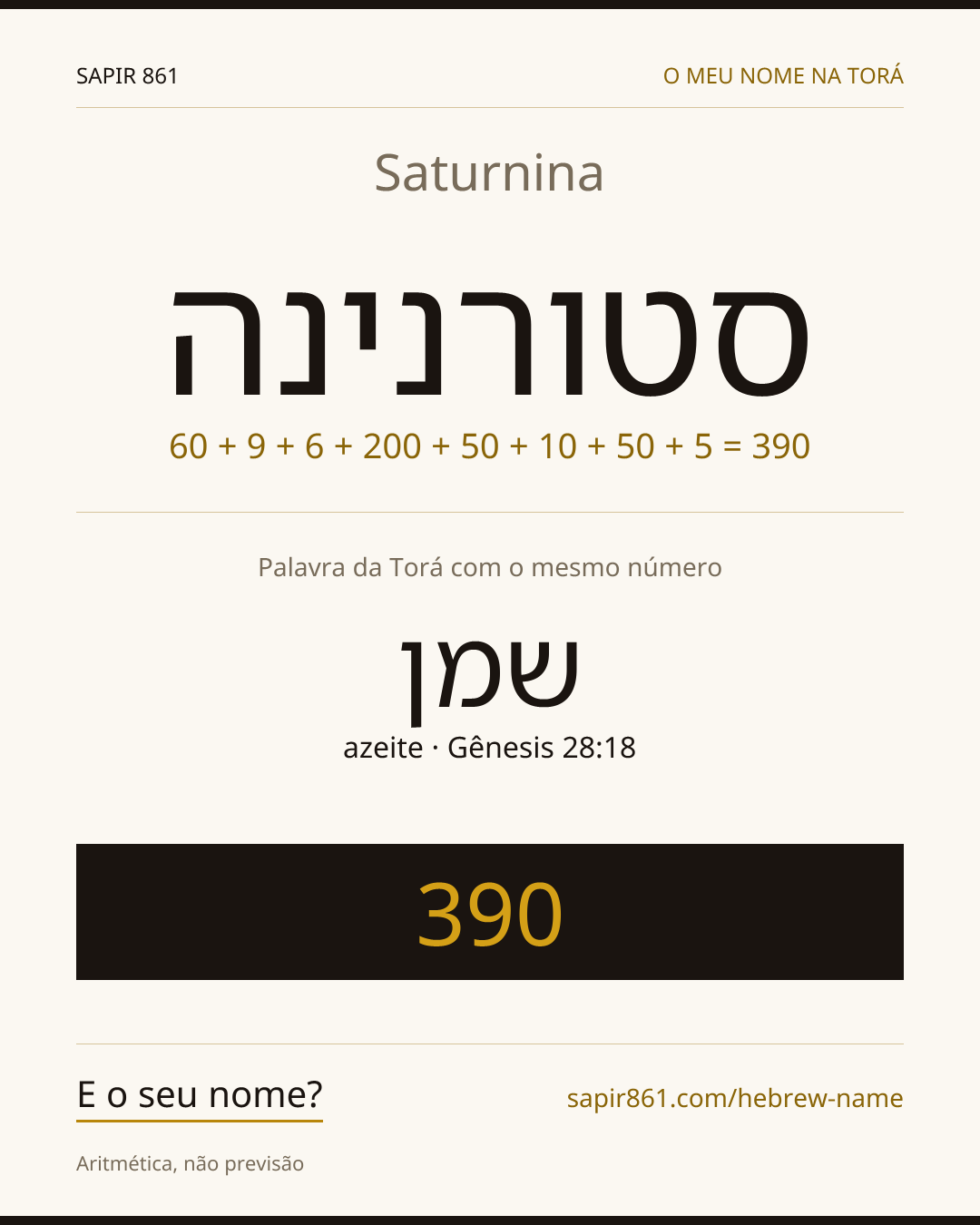Saturnina — סטורנינה