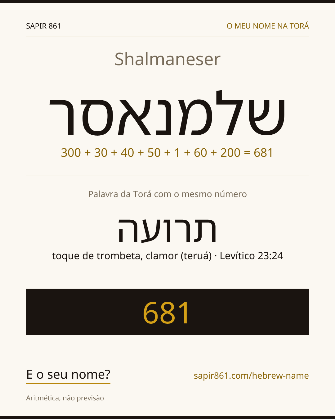 Shalmaneser — שלמנאסר