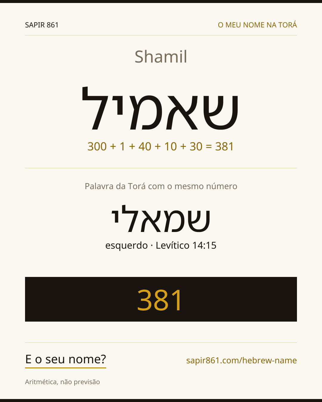 Shamil — שאמיל