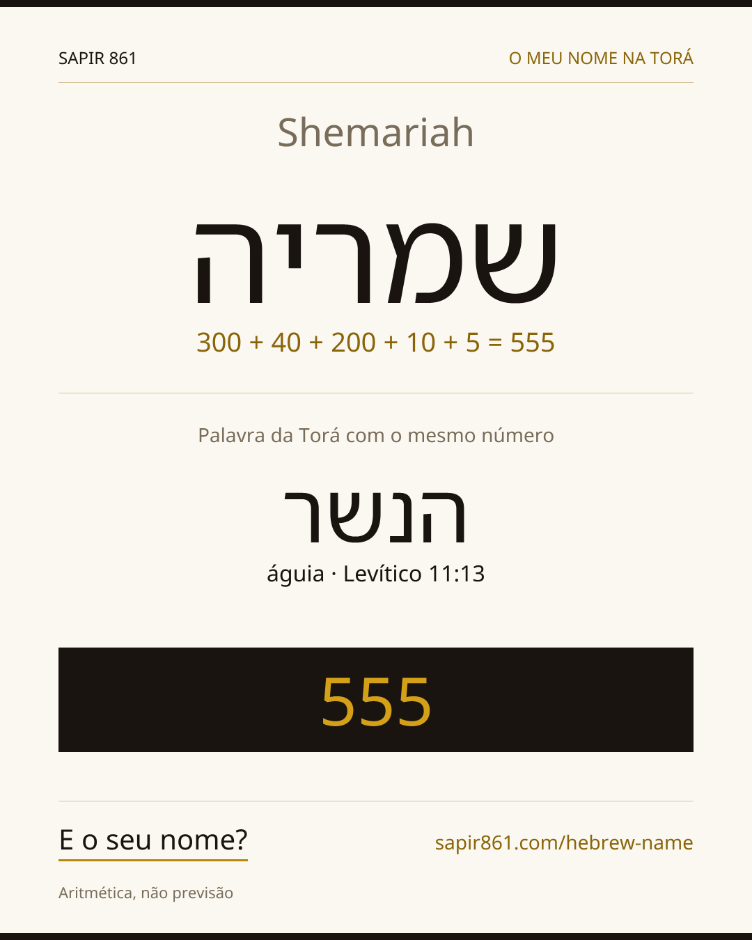 Shemariah — שמריה