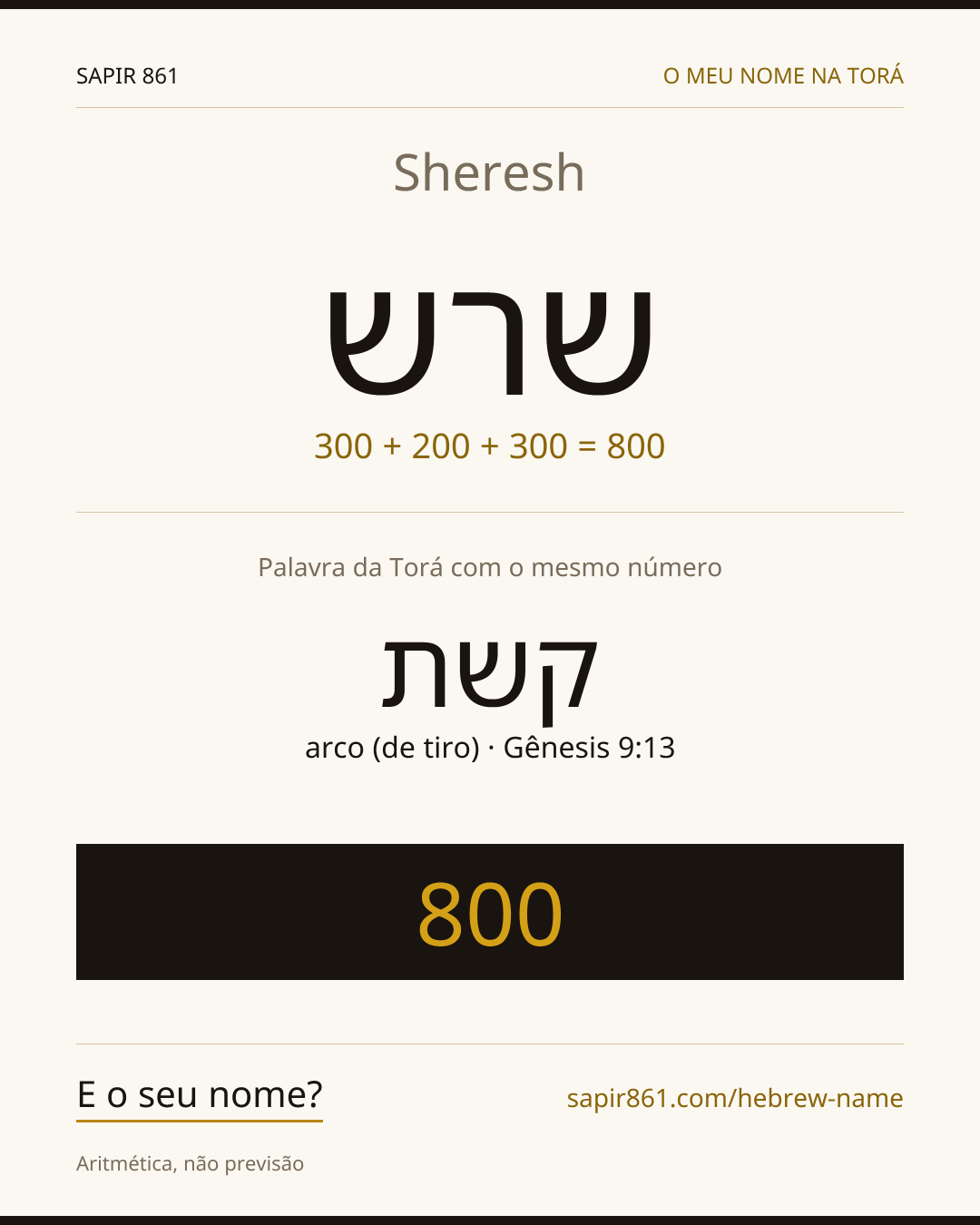 Sheresh — שרש