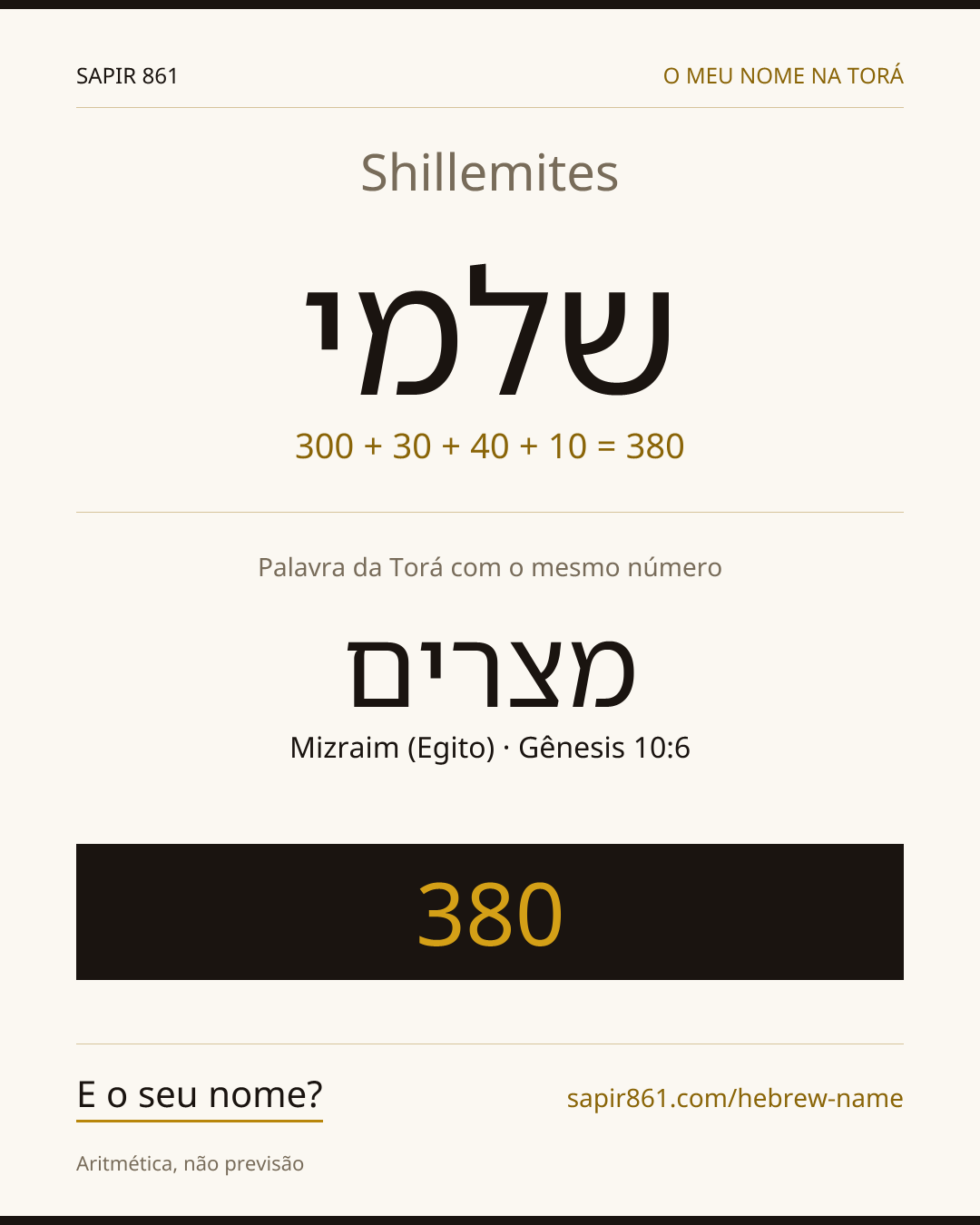 Shillemites — שלמי