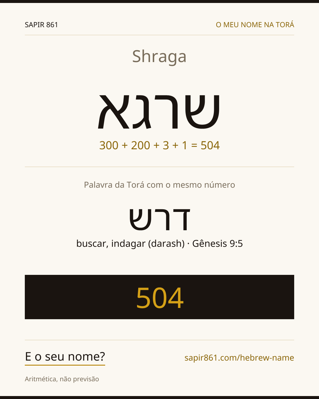 Shraga — שרגא