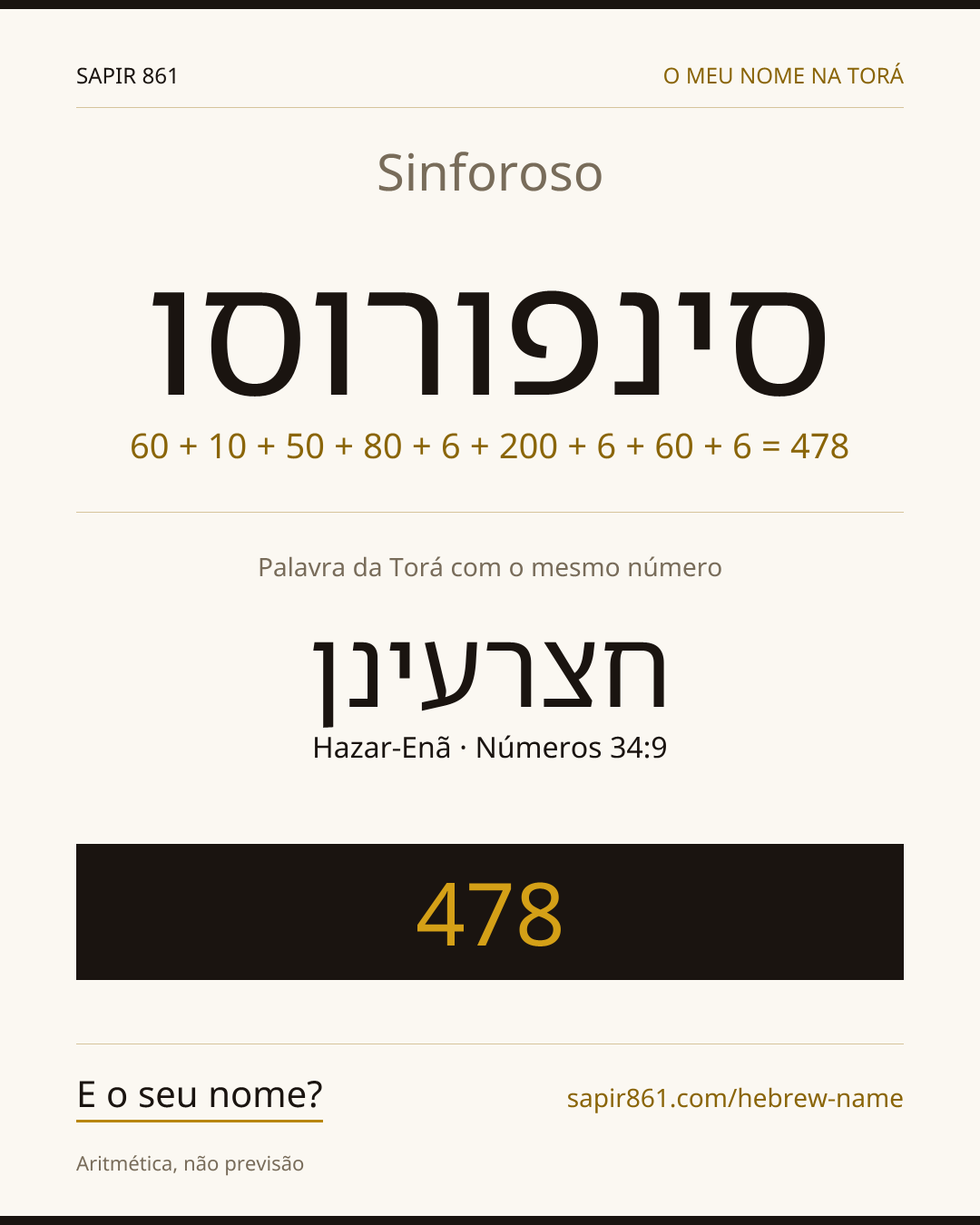 Sinforoso — סינפורוסו