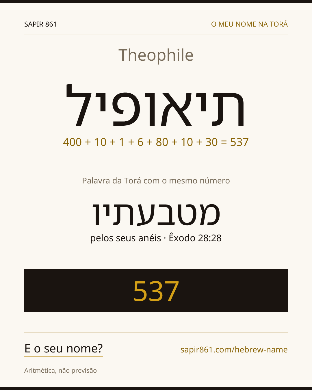 Theophile — תיאופיל