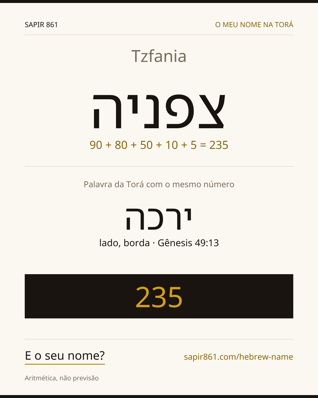 Tzfania — צפניה