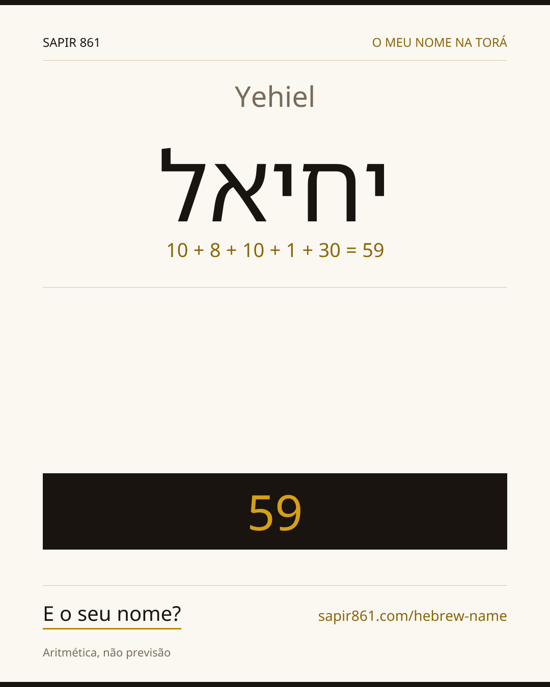 Yehiel — יחיאל