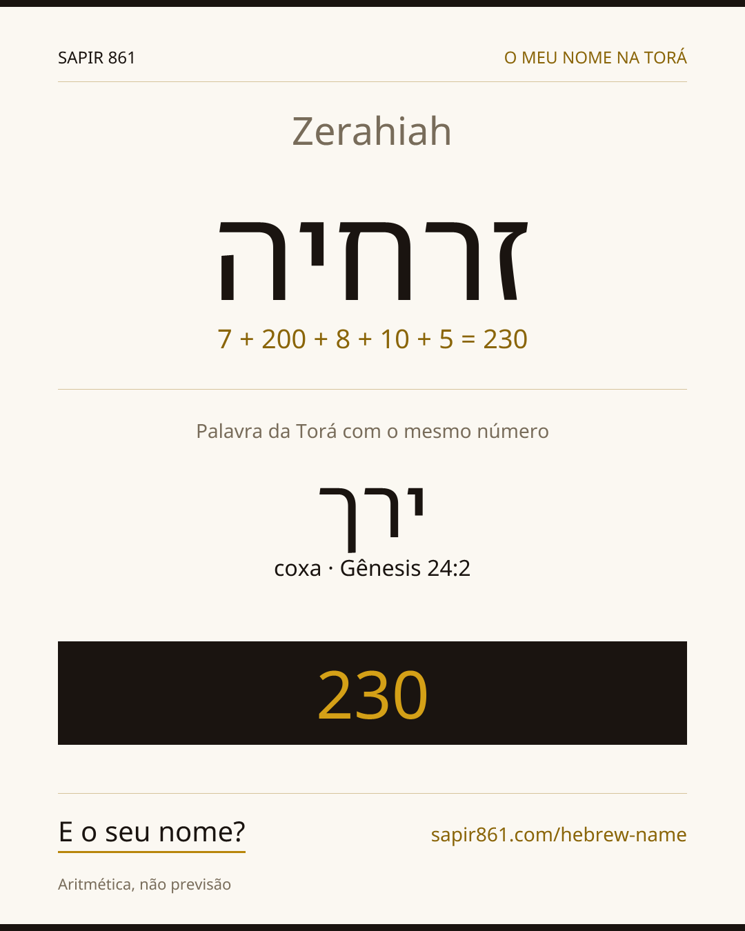 Zerahiah — זרחיה