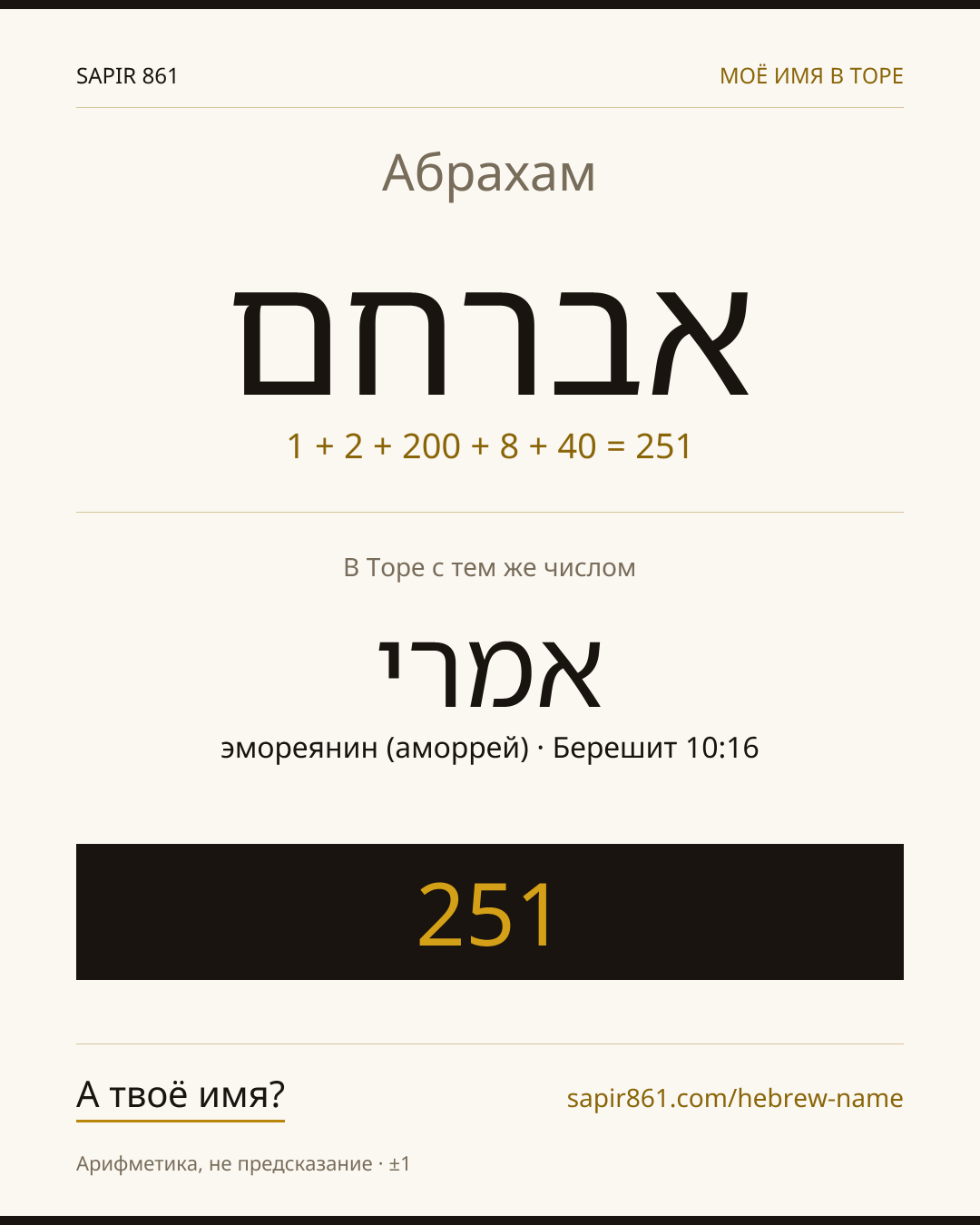 Абрахам — אברחם