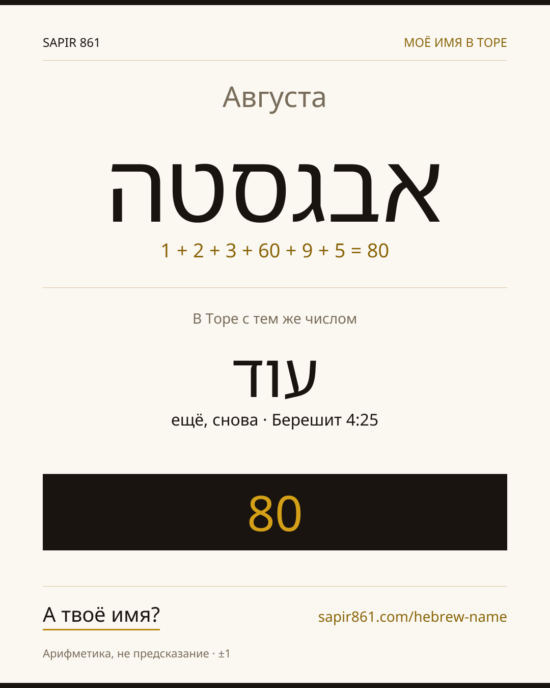 Августа — אבגסטה