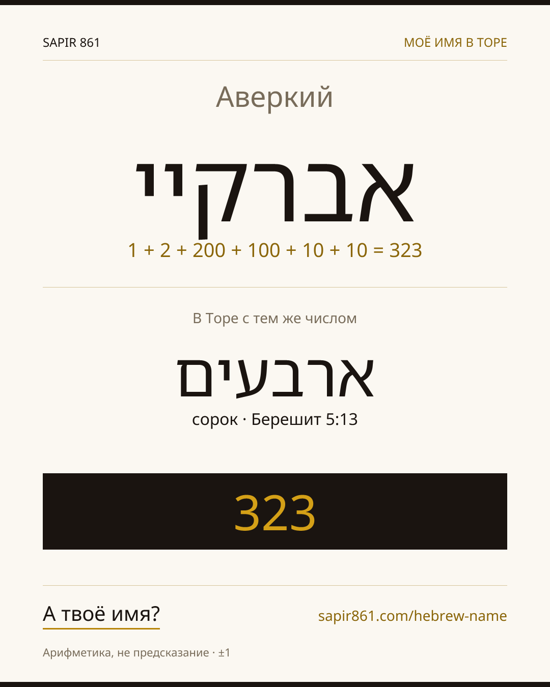 Аверкий — אברקיי
