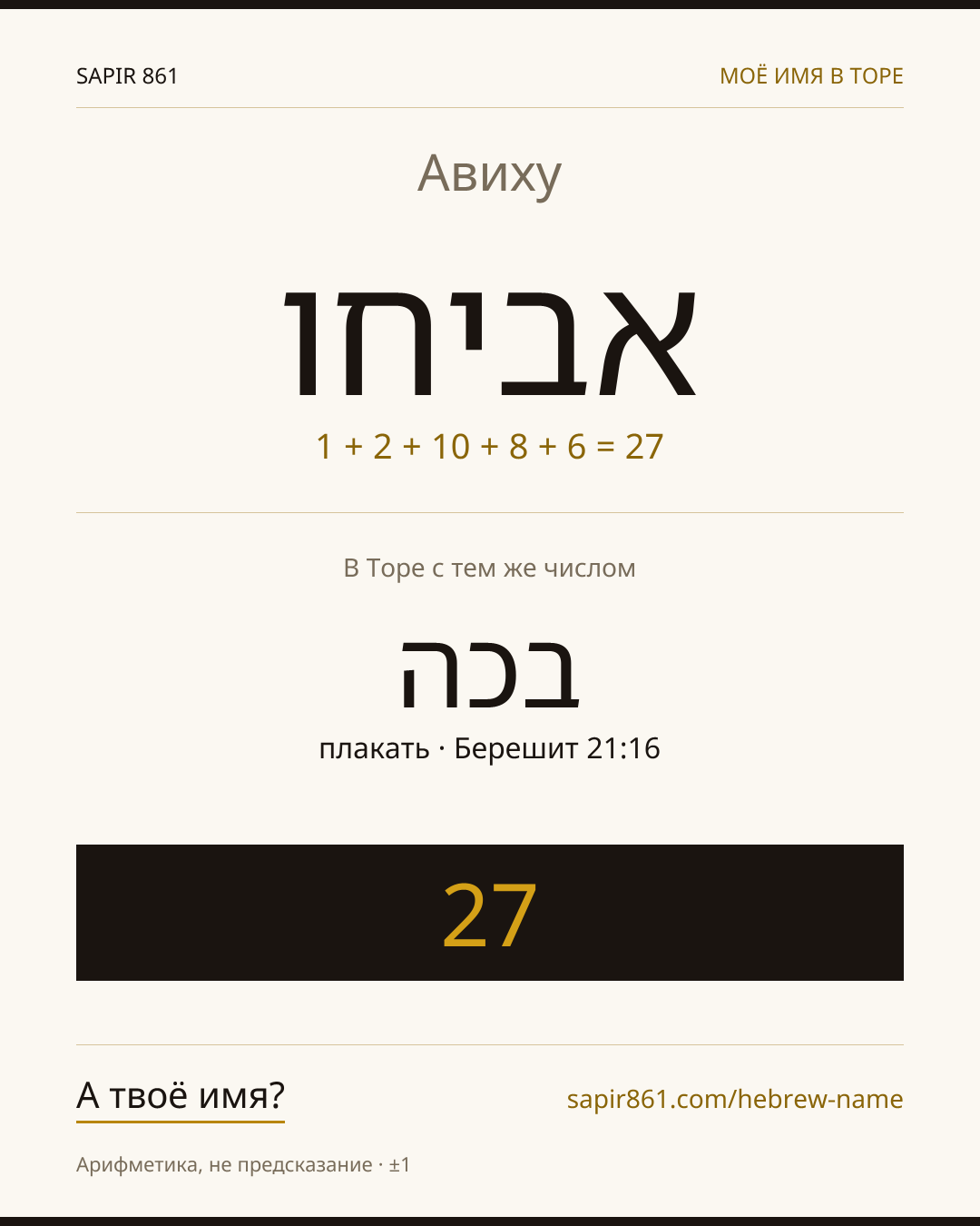 Авиху — אביהוא