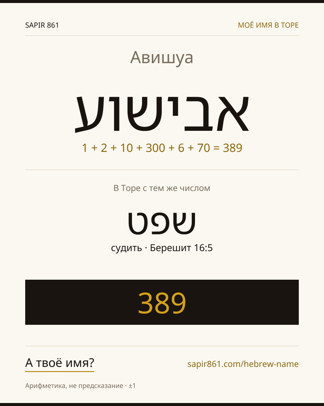 Авишуа — אבישוע