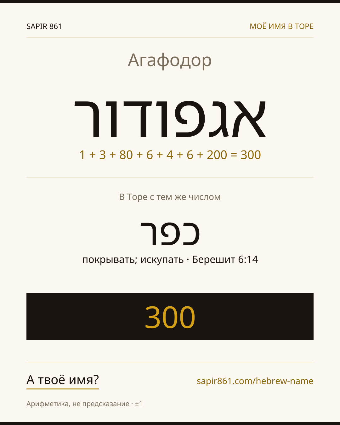 Агафодор — אגפודור