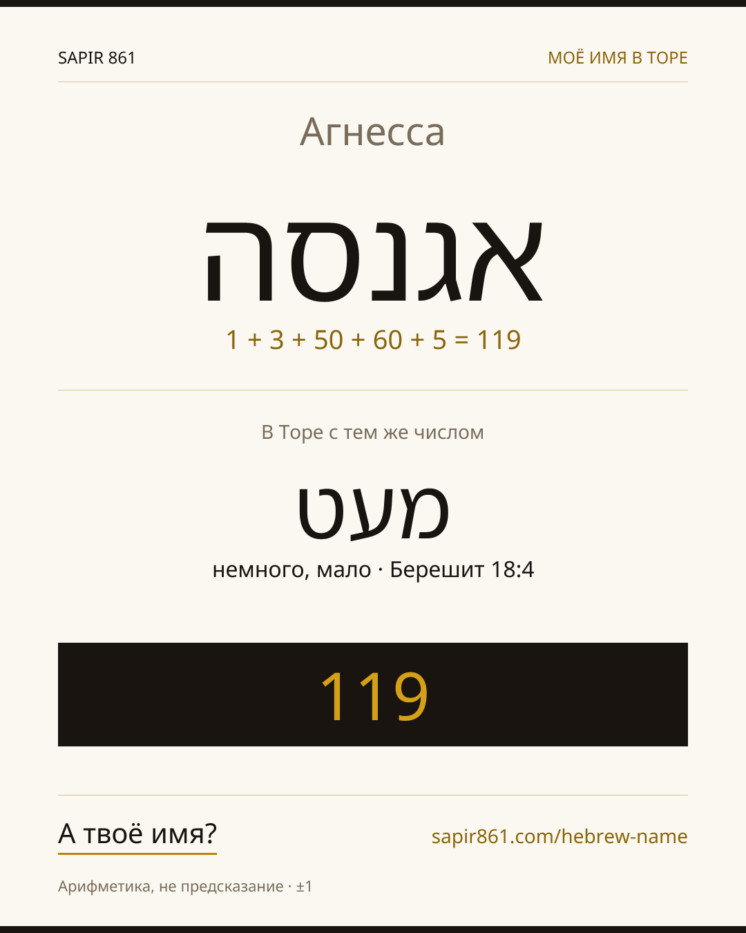 Агнесса — אגנסה