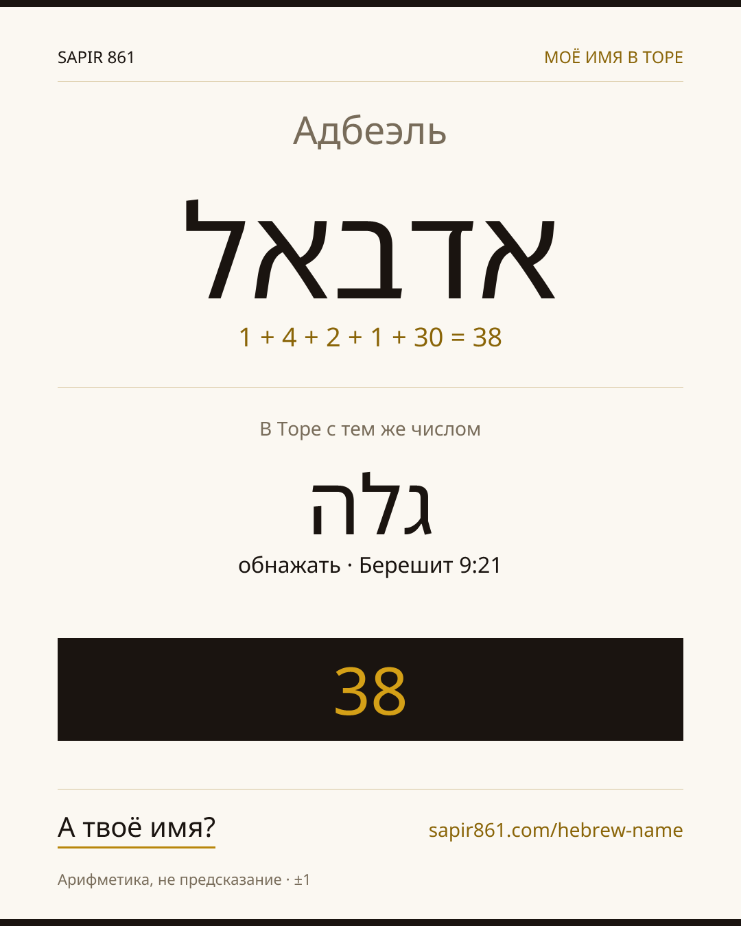 Адбеэль — אדבאל