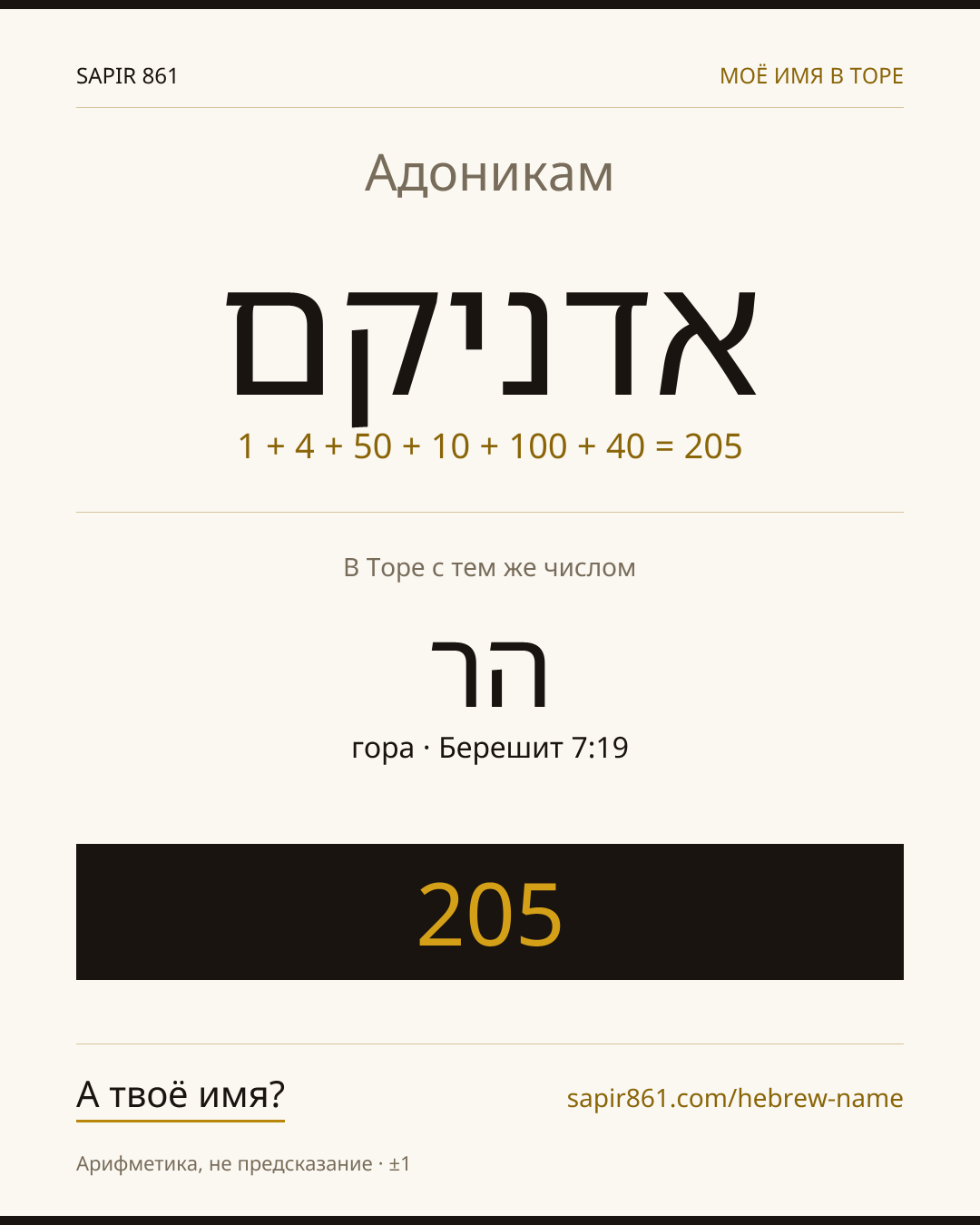 Адоникам — אדניקם