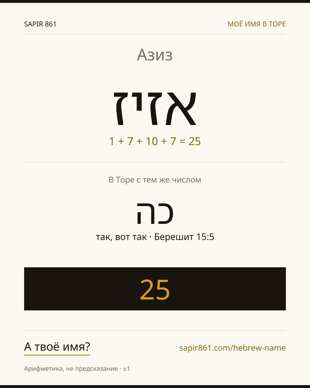 Азиз — אזיז