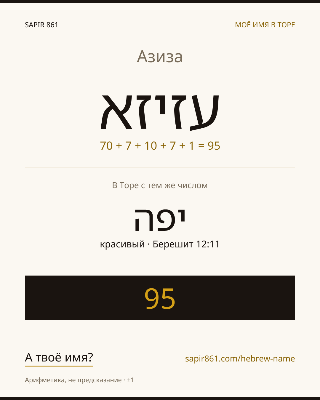 Азиза — עזיזא